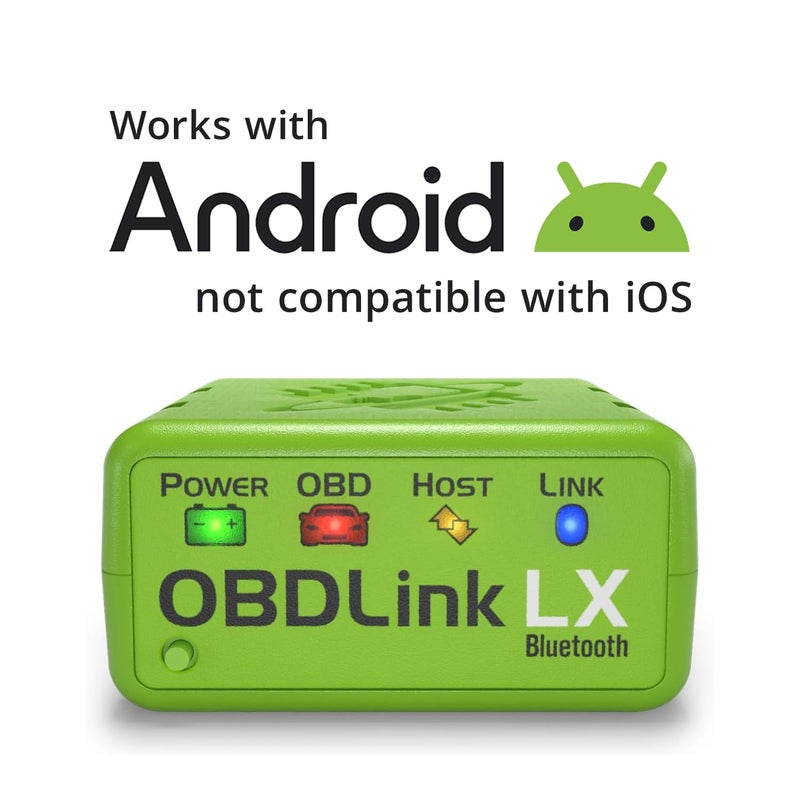 OBDLink LX Bluetooth 3.0 OBD2 Adapter for Motoscan, Torque, Hybrid Assistant (Android Only), OBD II Diagnostic Scanner - Image 2